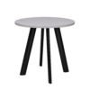 10-grijs-zwart Vergadertafel Modu 80cm rond