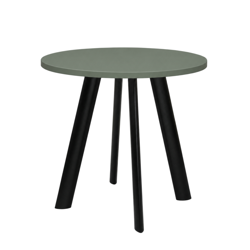 10-jorka-zwart Vergadertafel Modu 80cm rond