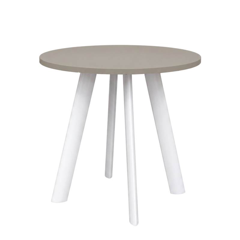 10-kasjmier-wit Vergadertafel Modu 80cm rond