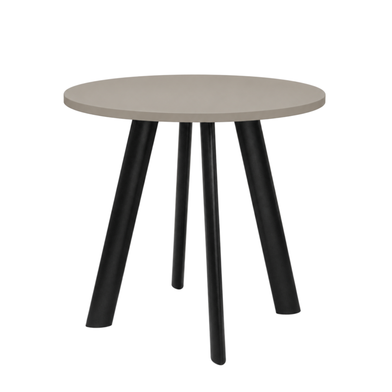 10-kasjmier-zwart Vergadertafel Modu 80cm rond