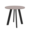 10-rosa-zwart Vergadertafel Modu 80cm rond