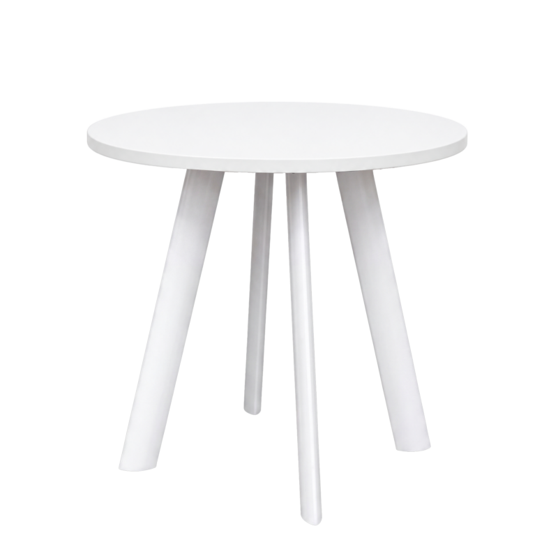 10-wit-wit Vergadertafel Modu 80cm rond