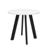 10-wit-zwart Vergadertafel Modu 80cm rond