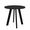 10-zwart-zwart Vergadertafel Modu 80cm rond