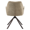 10_31427a3f-bcc6-4d55-a53e-0cf7ddc2e28b Kova stoel taupe met luxe bekleding en donkerbruin frame