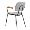 14_9f5eff01-0c15-4a57-a9c4-3d8de26eabd7 Kax stoel off white met houten armleuningen en zwart metalen frame