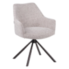 1_0fc4fbc9-1b29-40b0-99fc-90c32e7c29b6 Kova stoel off-white met gemêleerde stof en donkerbruin frame