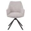 2_78d437e8-1aba-4d60-9e9e-985f324dfdb3 Kova stoel off-white met gemêleerde stof en donkerbruin frame