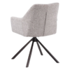 4_b2ddb3d5-c846-4409-9e5c-9e5ff364f322 Kova stoel off-white met gemêleerde stof en donkerbruin frame
