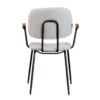 5_c8cd9cd4-4466-43d1-aaa1-ad834bccb603 Kax stoel off white met houten armleuningen en zwart metalen frame