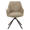 7_a1b59fd7-b4d0-46d6-9892-342de40b3ce4 Kova stoel taupe met luxe bekleding en donkerbruin frame