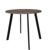 8-bruin-zwart Vergadertafel Modu high 120cm rond