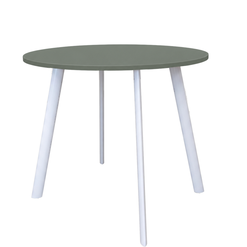 8-jorka-wit Vergadertafel Modu high 120cm rond