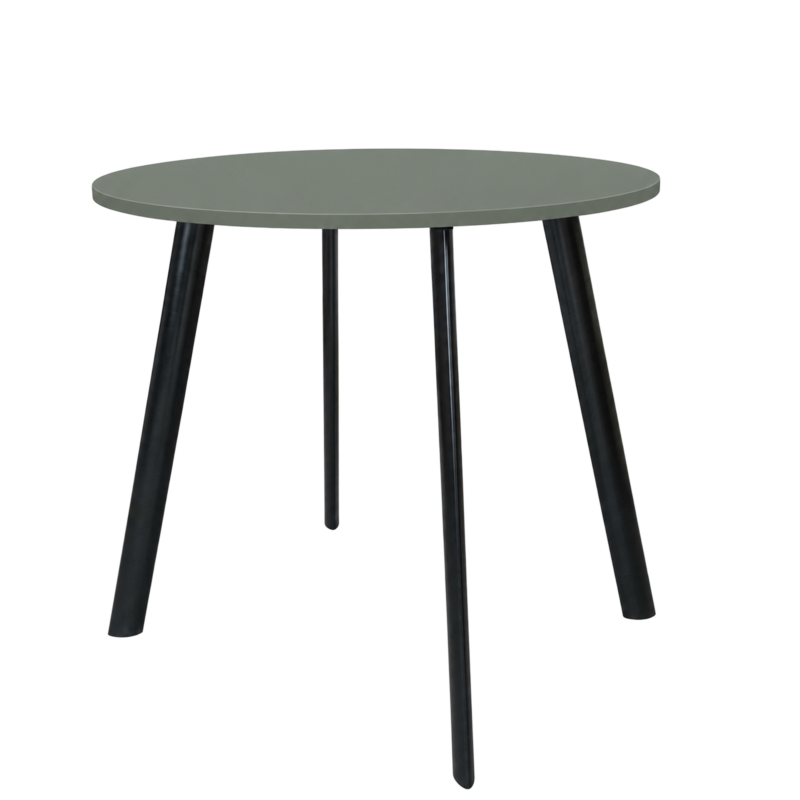 8-jorka-zwart Vergadertafel Modu high 120cm rond