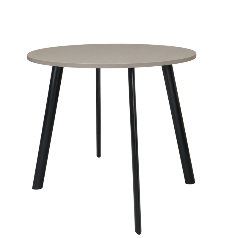 8-kasjmier-zwart Vergadertafel Modu high 120cm rond