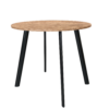 8-robuust-zwart Vergadertafel Modu high 120cm rond