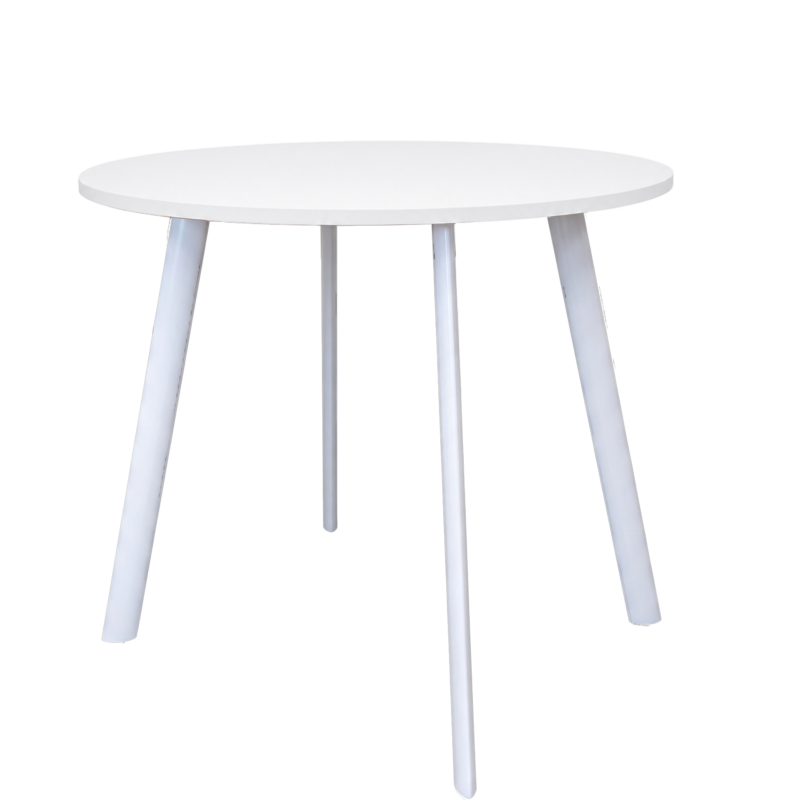 8-wit-wit Vergadertafel Modu high 120cm rond