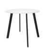 8-wit-zwart Vergadertafel Modu high 120cm rond