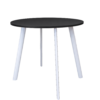 8-zwart-wit Vergadertafel Modu high 120cm rond