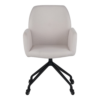 Krupp vergaderstoel taupe met comfortabele zitting en skatewieltjes