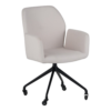 Krupp vergaderstoel taupe met comfortabele zitting en skatewieltjes