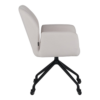 Krupp vergaderstoel taupe met comfortabele zitting en skatewieltjes