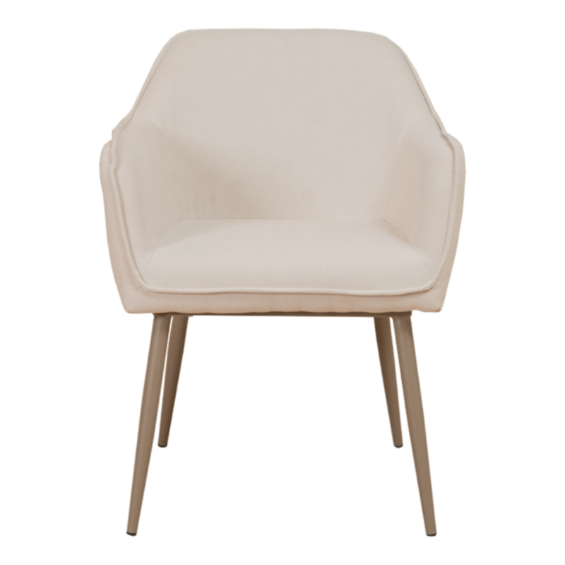 Elder_beige2-Photoroom Kelder stoel beige met royale zitting en taupekleurig metalen frame