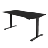 Fuse-zwart-zwart Elektrisch zit-sta bureau Fuse