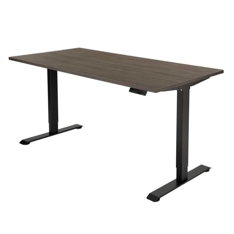 FuseZwartBruin Elektrisch zit-sta bureau Fuse