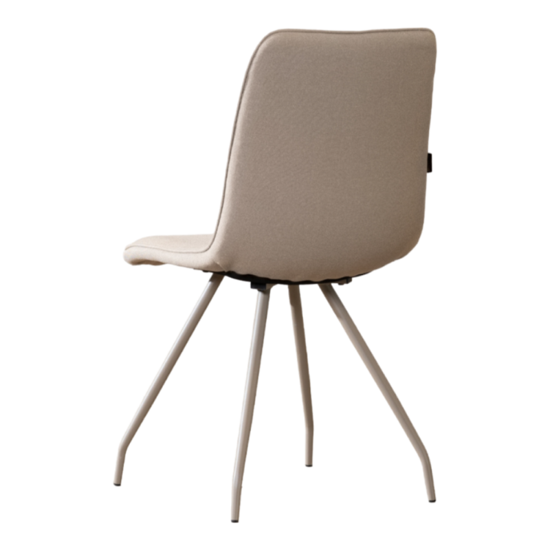 Nase_taupe3-Photoroom Kase stoel taupe met hoge rugleuning en taupe metalen frame