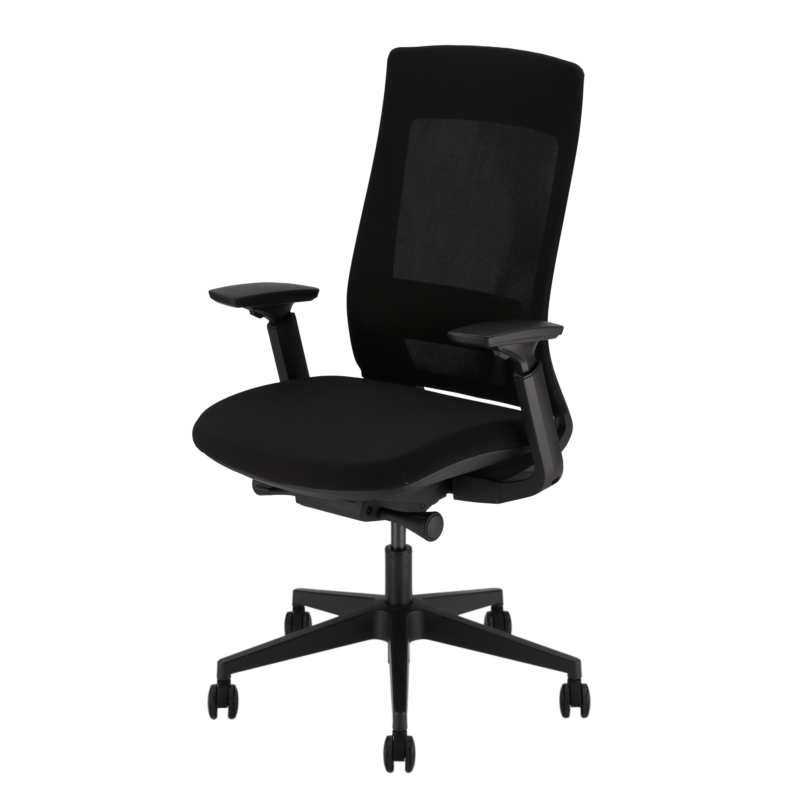 Kas ergonomische bureaustoel zwart
