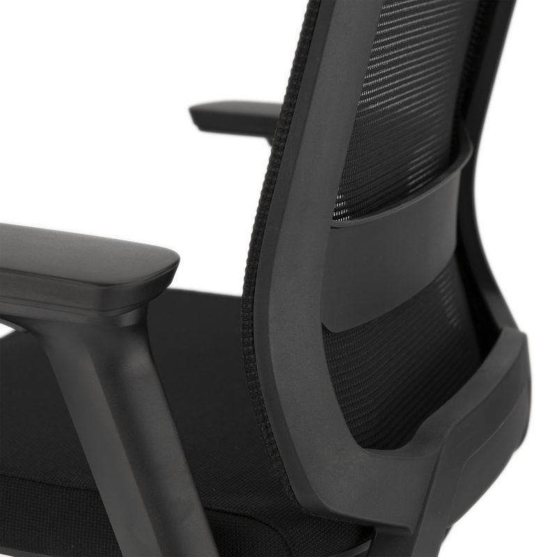 RenabRoov4 Kroov bureaustoel zwart met ergonomisch ontwerp