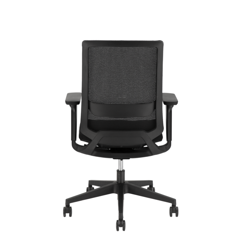 RenabRoovAchter Kroov bureaustoel zwart met ergonomisch ontwerp