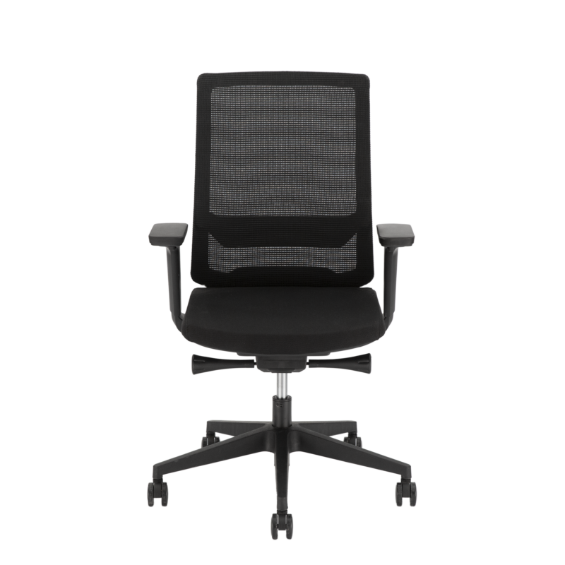 RenabRoovVoor Kroov bureaustoel zwart met ergonomisch ontwerp