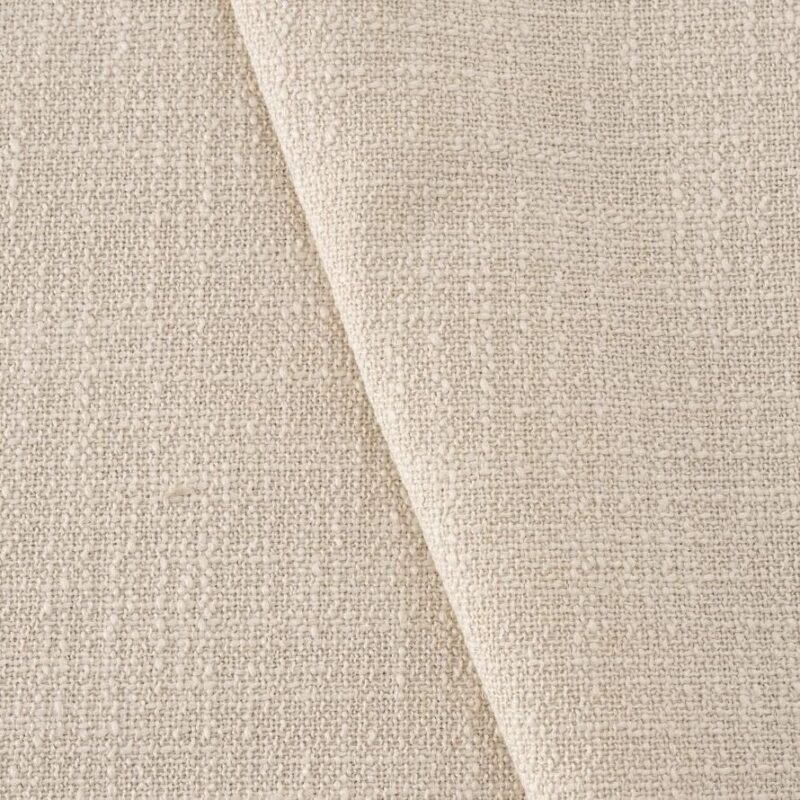 Detail linnenmix bekleding van Kera stoel